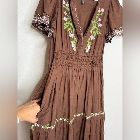 Anthropologie The Somerset Embroidered
Maxi Dress Sz XL - Picture 9 of 16